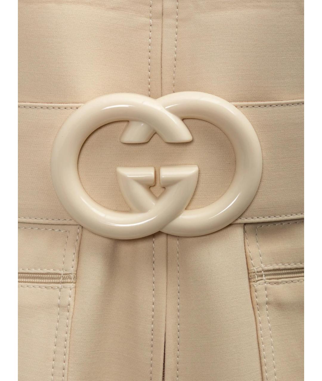 GUCCI Бежевый шерстяной комбинезон, фото 3