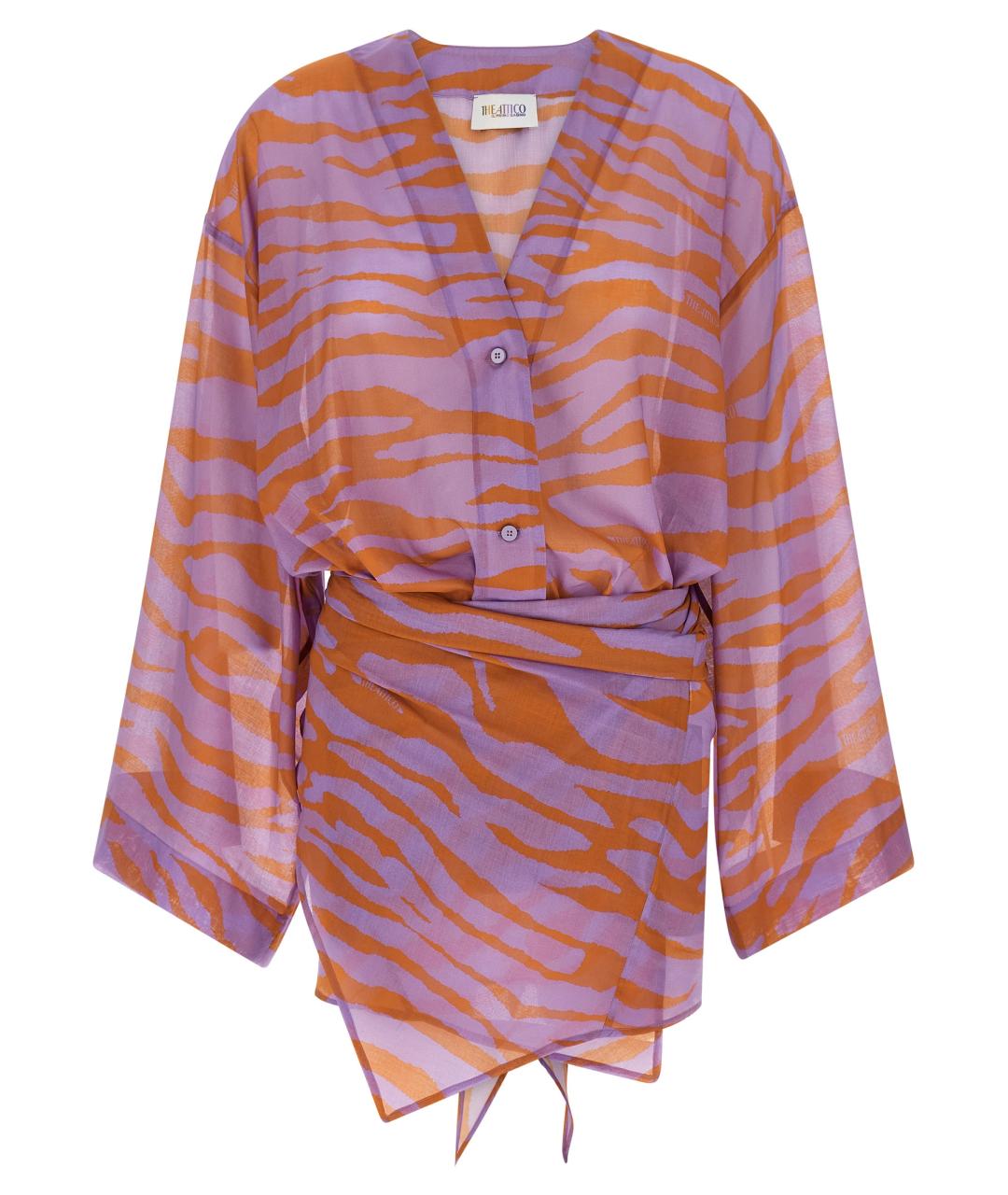 THE ATTICO Мульти хлопковое платье, фото 1