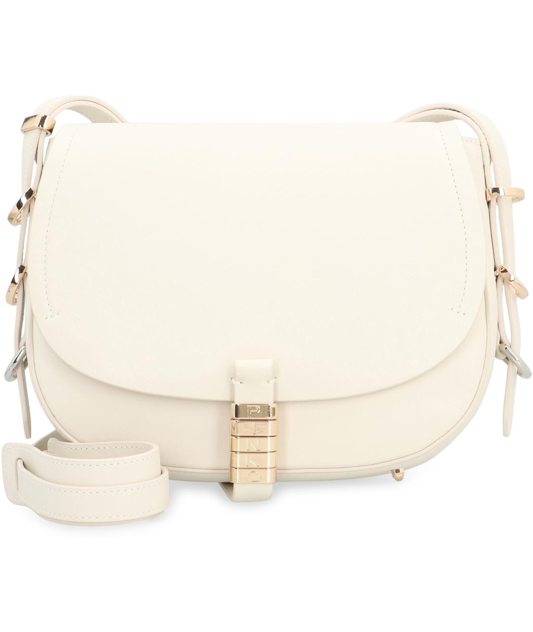 PINKO Белая кожаная сумка через плечо, фото 2