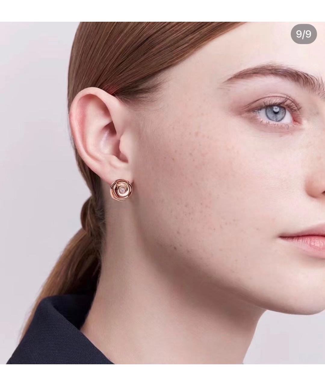 CHRISTIAN DIOR Золотые серьги из розового золота, фото 6