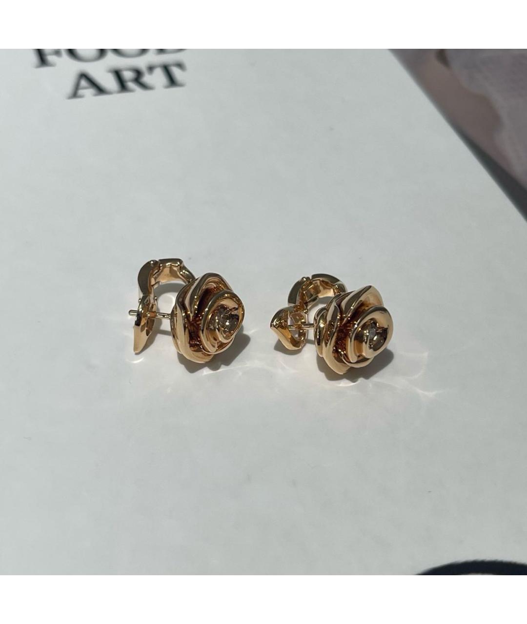 CHRISTIAN DIOR Золотые серьги из розового золота, фото 5