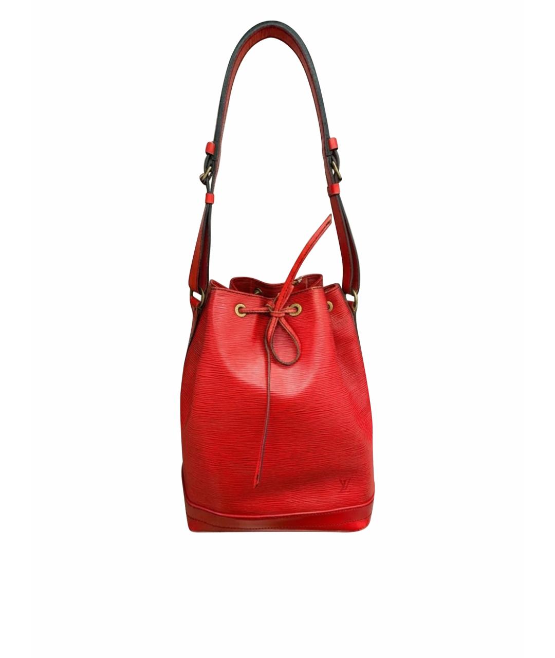 LOUIS VUITTON Красная кожаная сумка тоут, фото 1