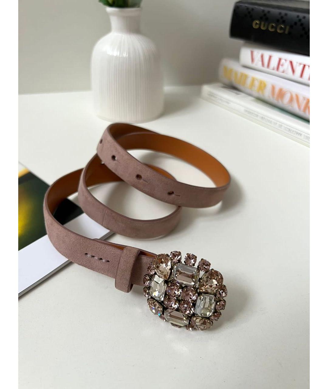 RALPH LAUREN Коричневый кожаный ремень, фото 8