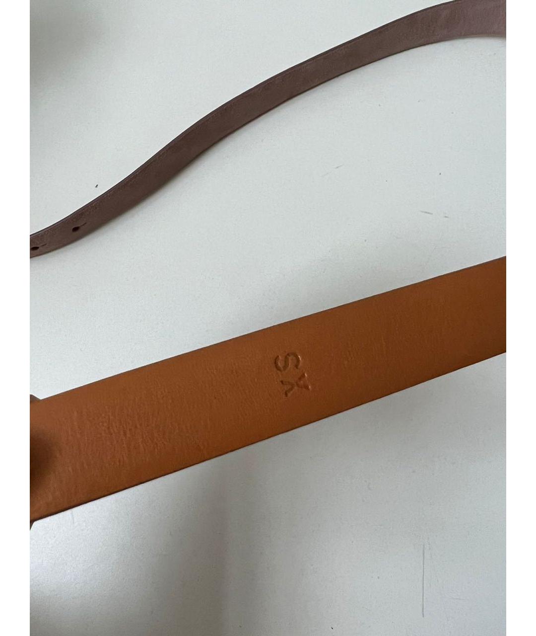 RALPH LAUREN Коричневый кожаный ремень, фото 6