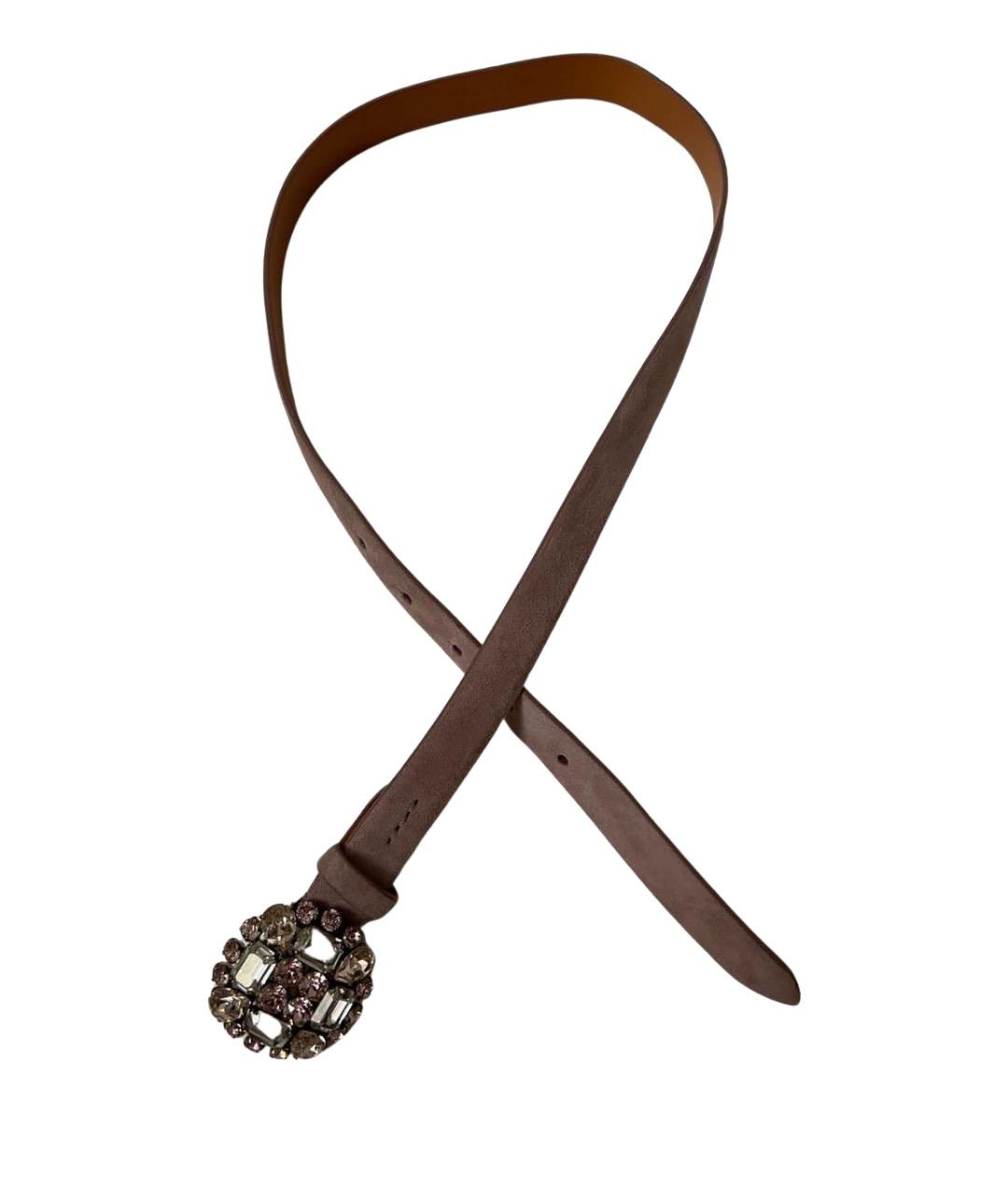 RALPH LAUREN Коричневый кожаный ремень, фото 1