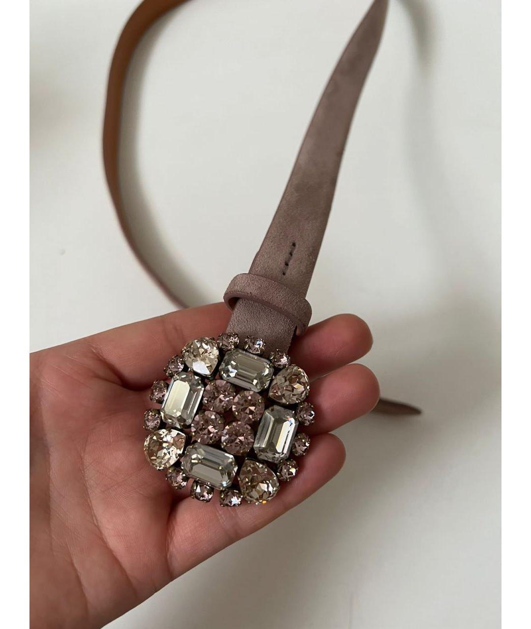 RALPH LAUREN Коричневый кожаный ремень, фото 2