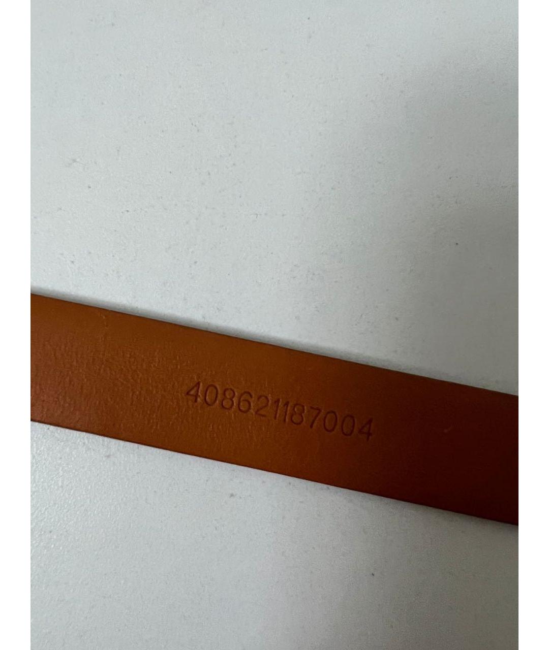 RALPH LAUREN Коричневый кожаный ремень, фото 5