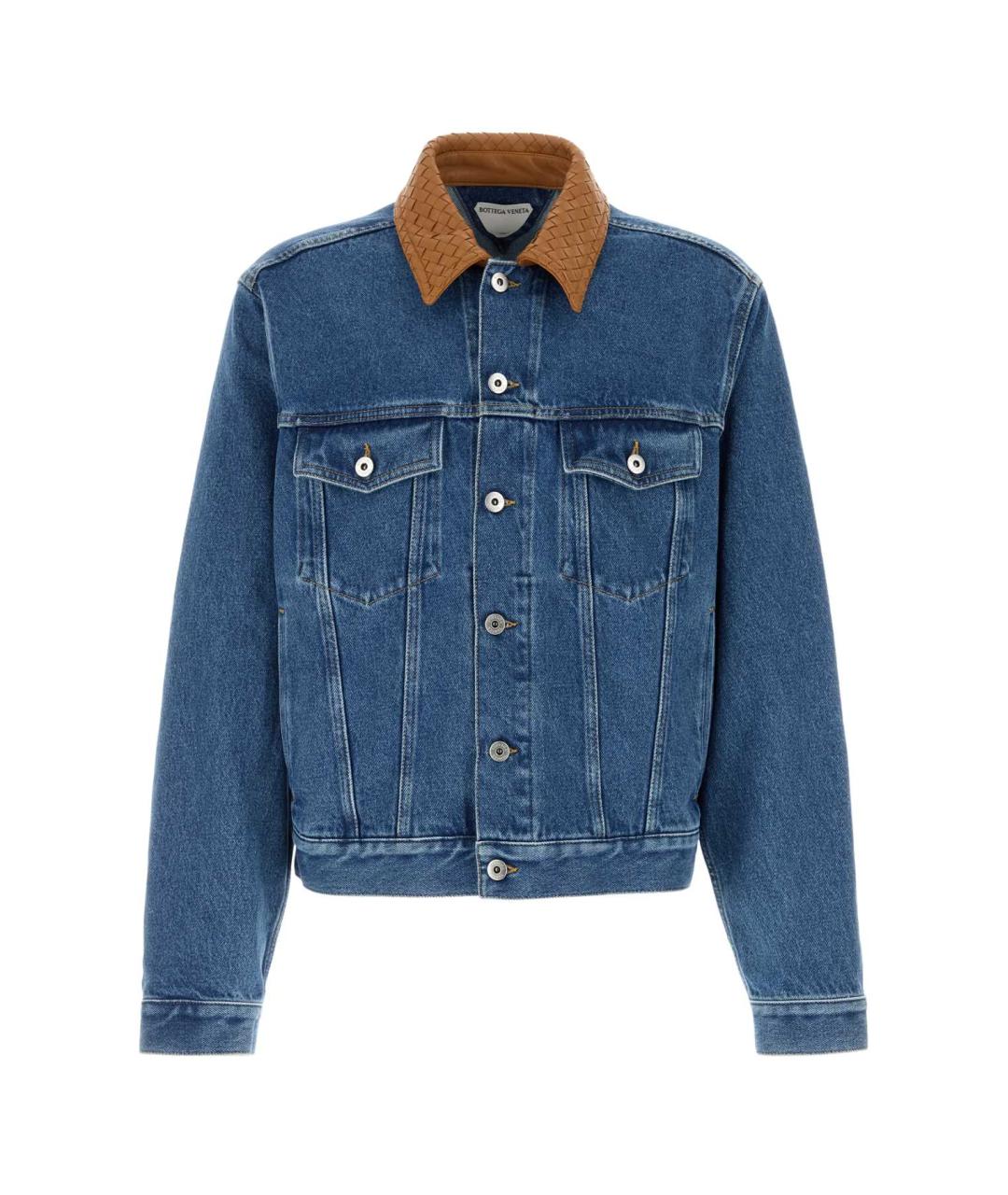 BOTTEGA VENETA Синяя хлопковая куртка, фото 1