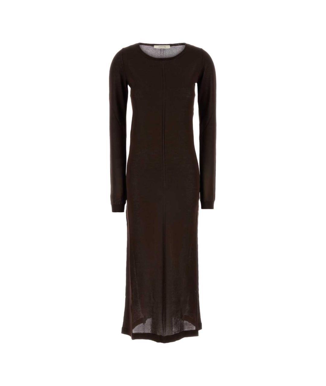 LEMAIRE Коричневое вискозное платье, фото 1