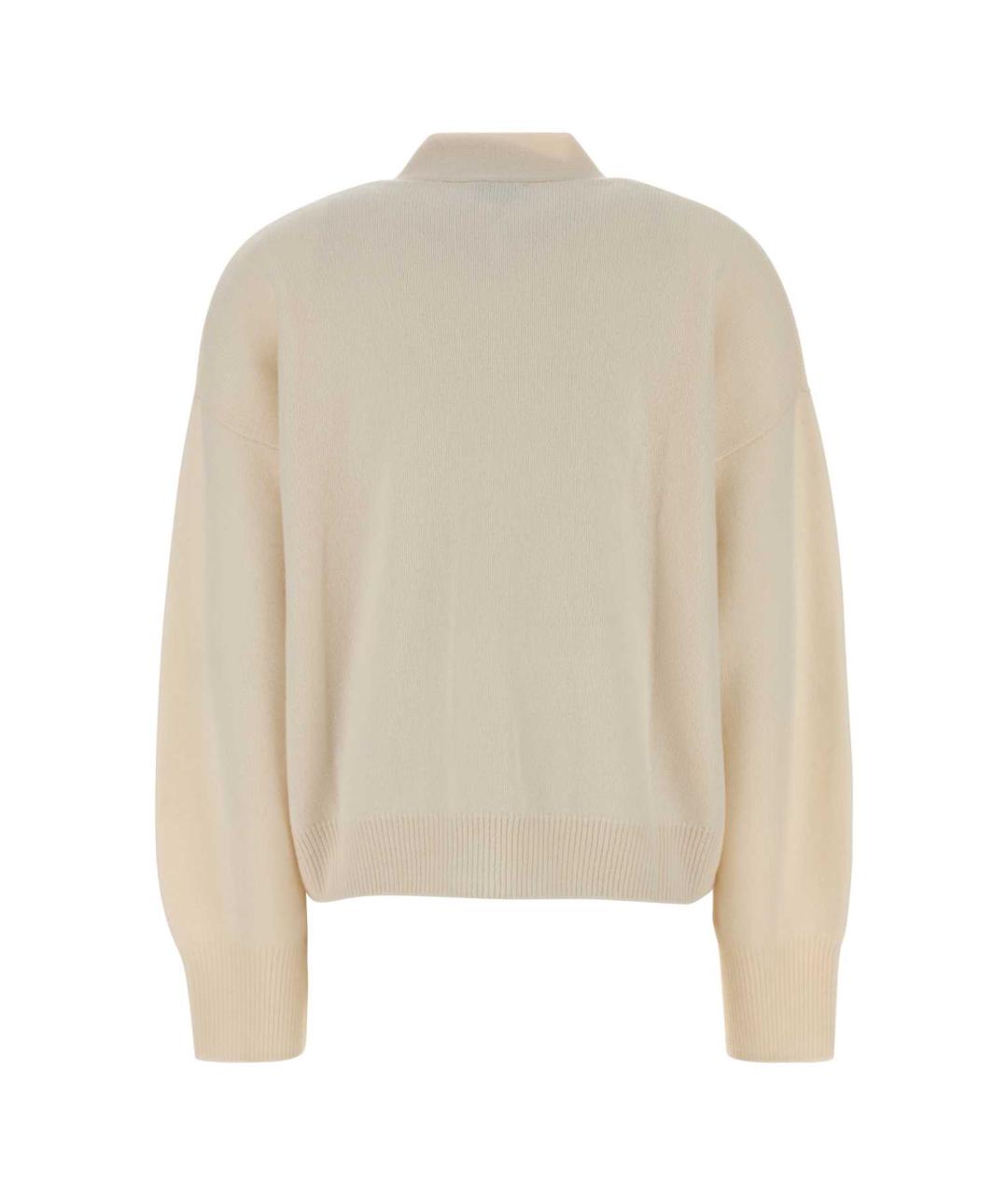 LE KASHA Белый кашемировый кардиган, фото 2