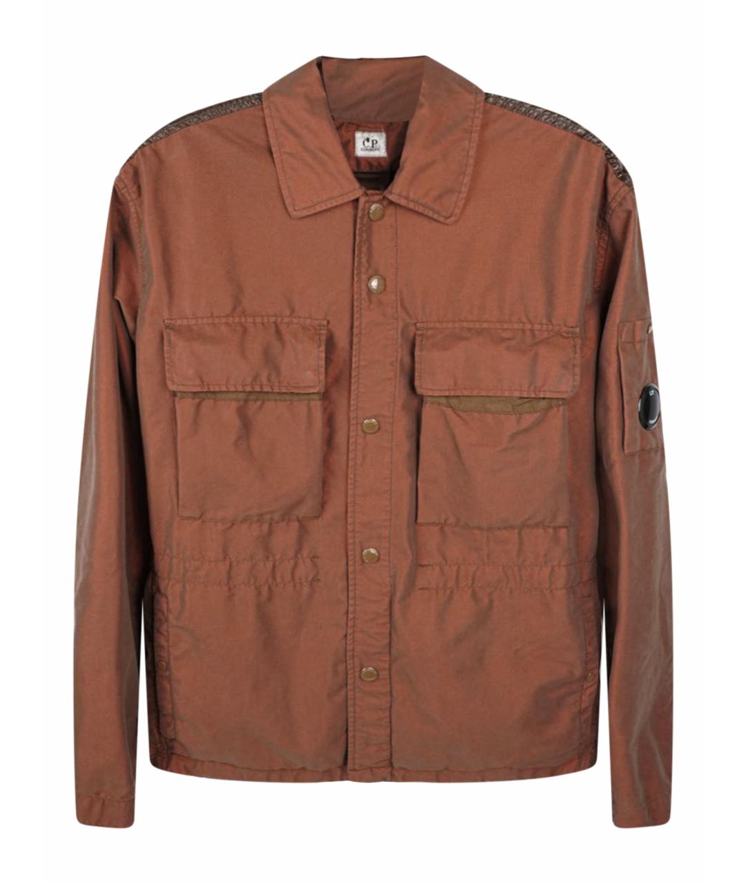 CP COMPANY Коричневая полиамидовая куртка, фото 1