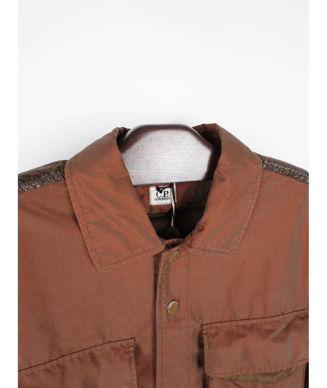 CP COMPANY Коричневая полиамидовая куртка, фото 3