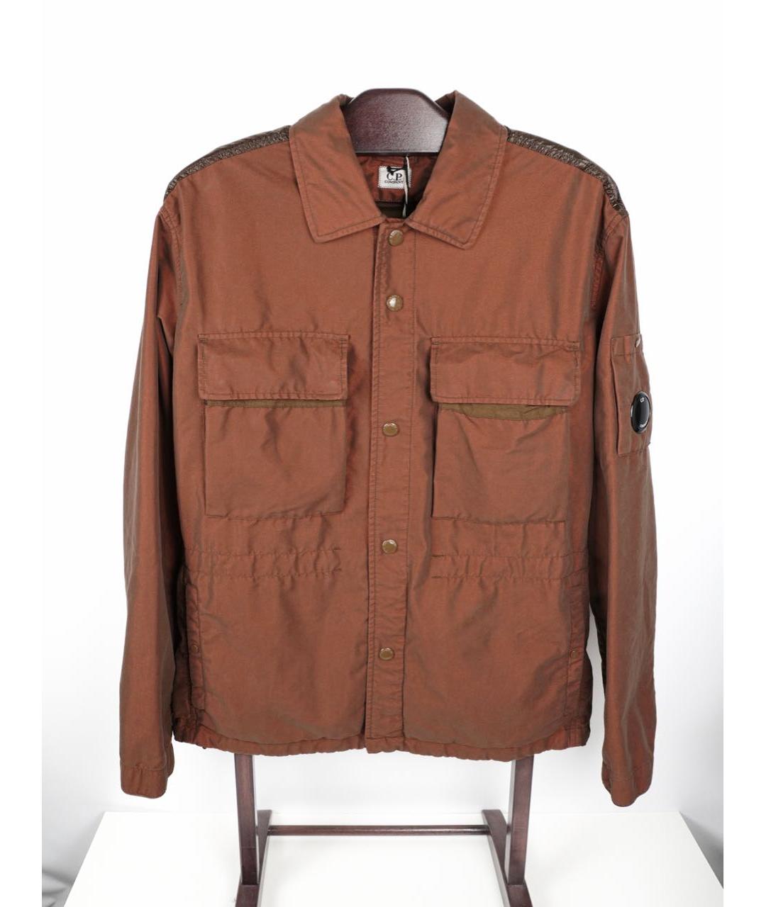 CP COMPANY Коричневая полиамидовая куртка, фото 7