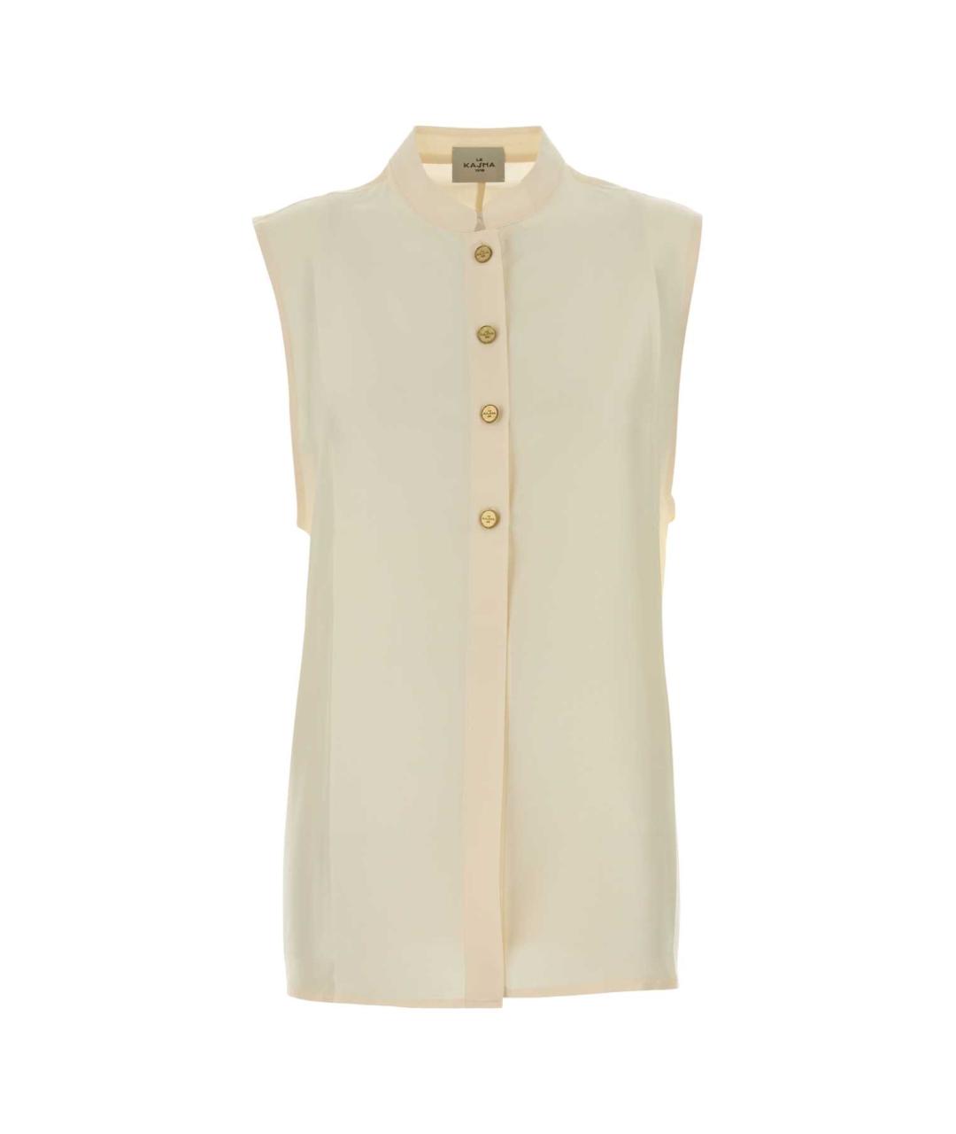 LE KASHA Желтая шелковая рубашка, фото 1