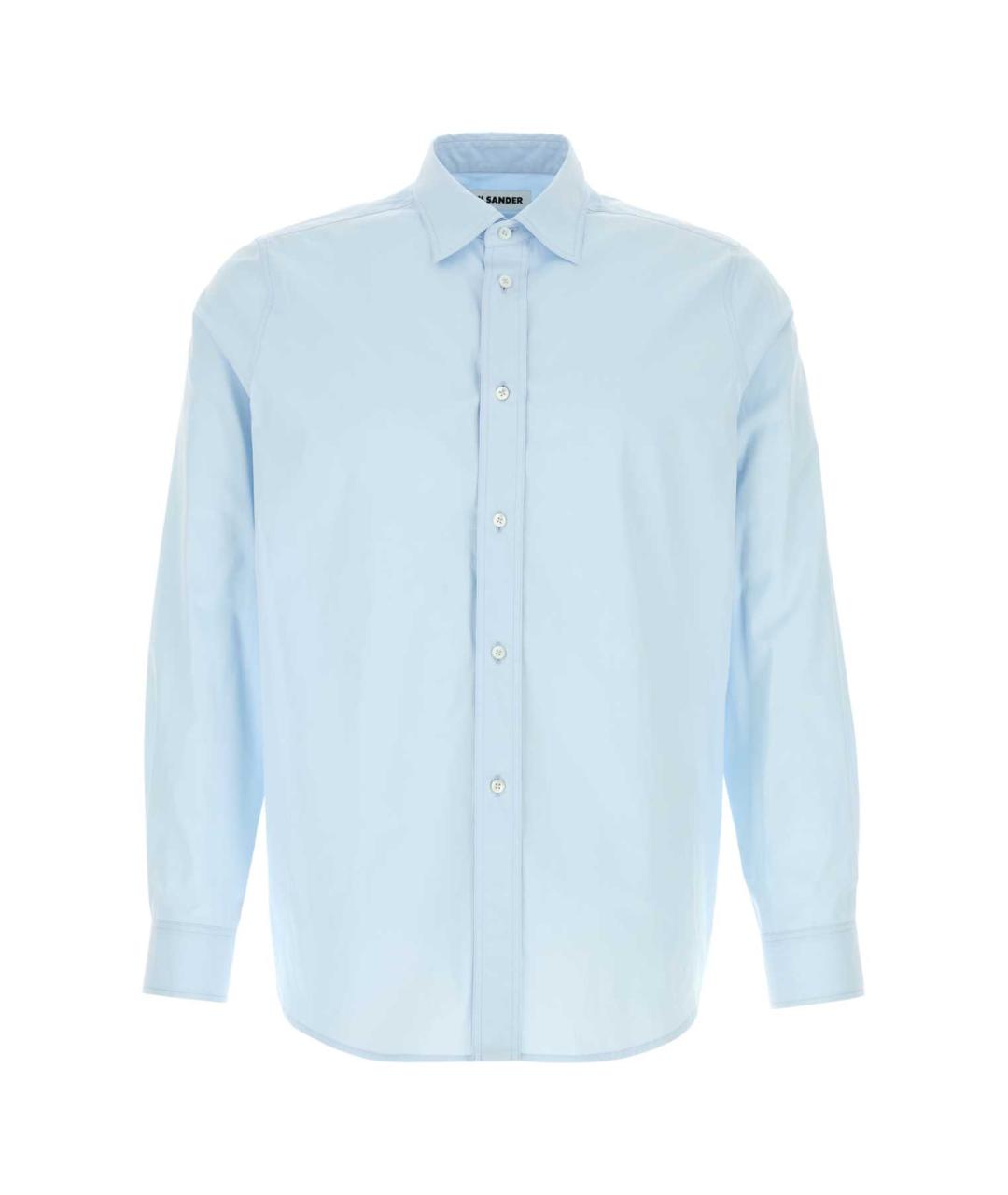 JIL SANDER Голубая хлопковая кэжуал рубашка, фото 1