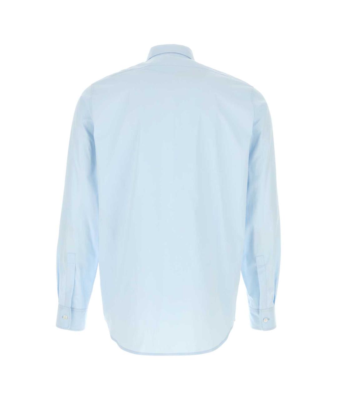 JIL SANDER Голубая хлопковая кэжуал рубашка, фото 2