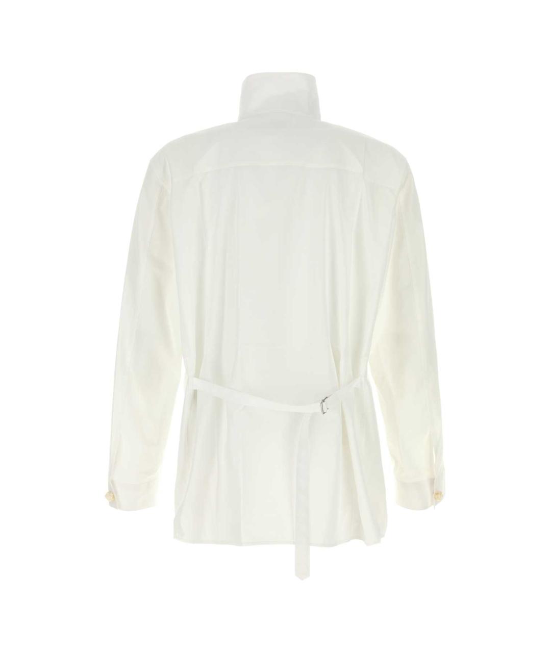 BOTTEGA VENETA Белая хлопковая кэжуал рубашка, фото 2