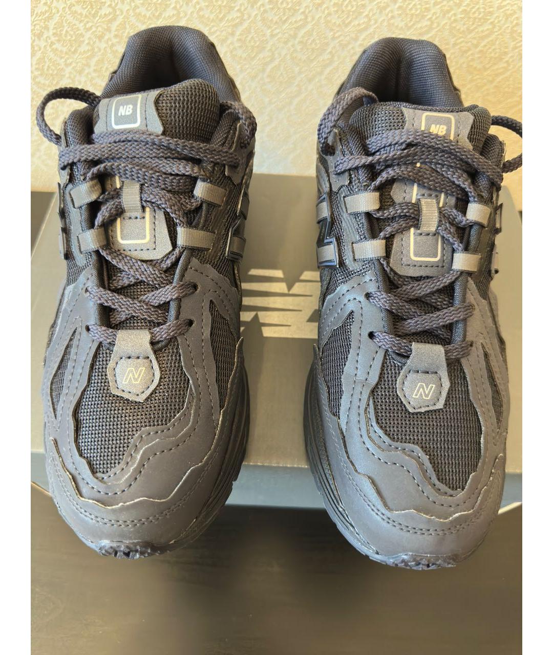 NEW BALANCE Темно-синие синтетические низкие кроссовки / кеды, фото 3