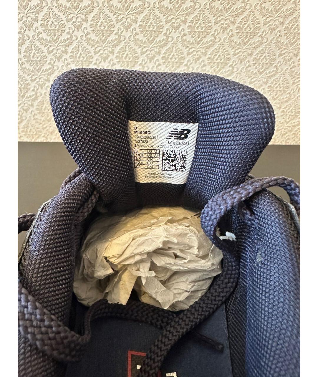 NEW BALANCE Темно-синие синтетические низкие кроссовки / кеды, фото 6