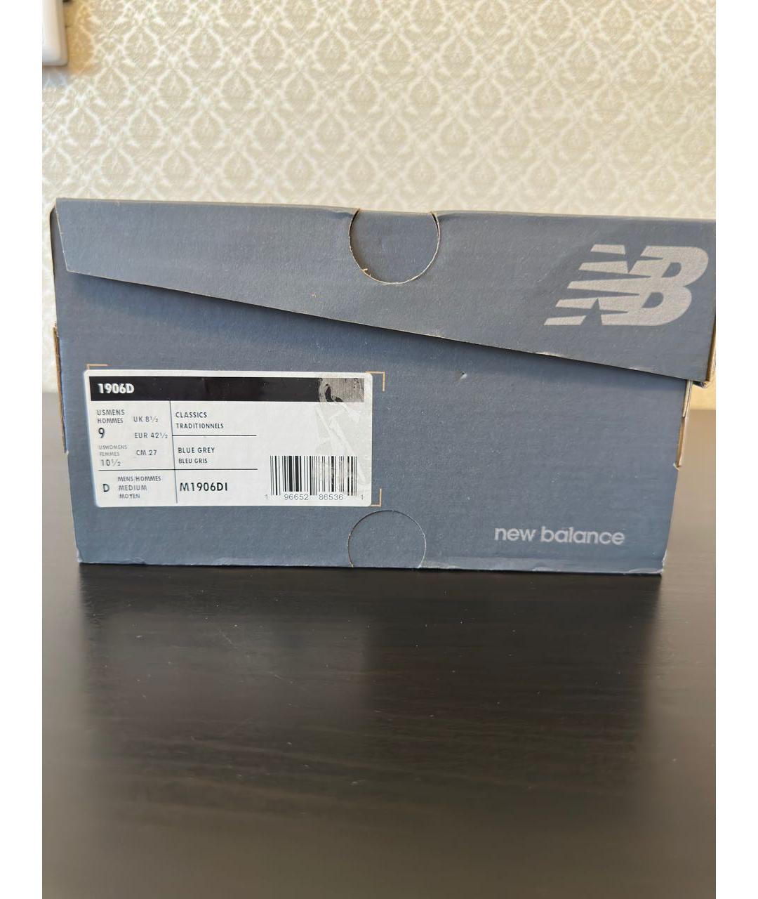 NEW BALANCE Темно-синие синтетические низкие кроссовки / кеды, фото 7