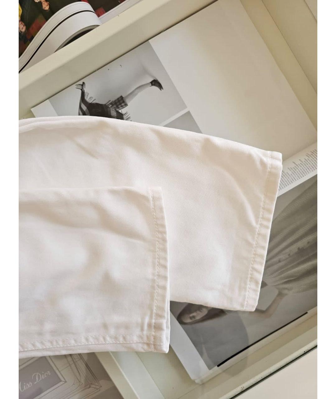 TOM FORD Белые хлопковые джинсы слим, фото 6