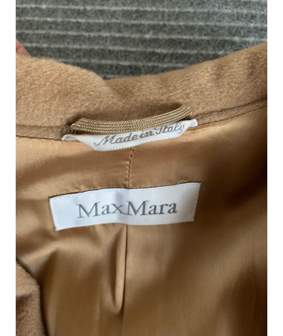 MAX MARA Коричневое шерстяное пальто, фото 3
