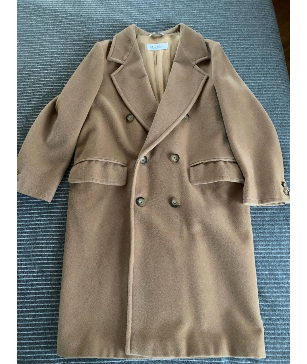 MAX MARA Коричневое шерстяное пальто, фото 7