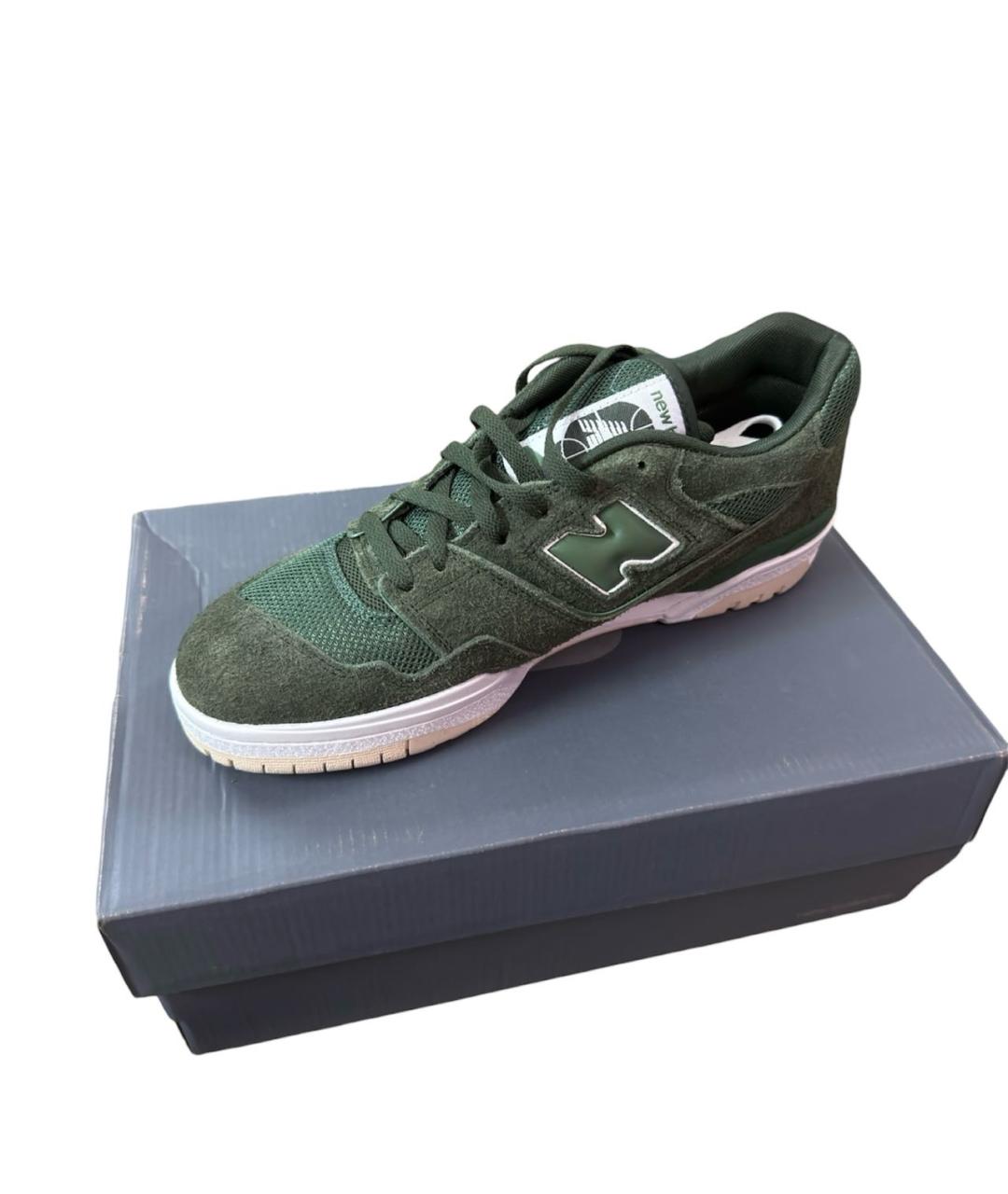 NEW BALANCE Зеленые замшевые высокие кроссовки / кеды, фото 2