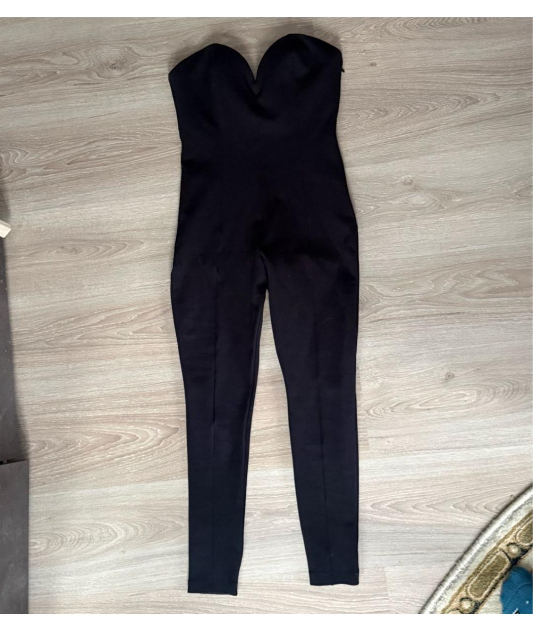 WOLFORD Черный хлопко-эластановый комбинезон, фото 5