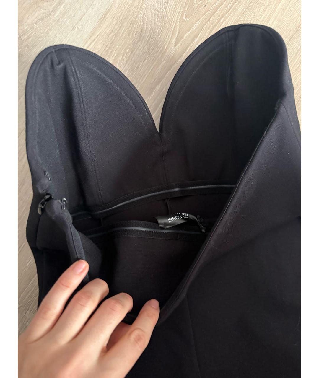 WOLFORD Черный хлопко-эластановый комбинезон, фото 3