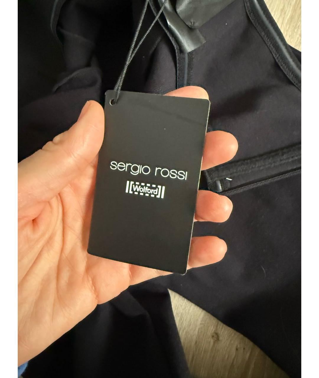 WOLFORD Черный хлопко-эластановый комбинезон, фото 4