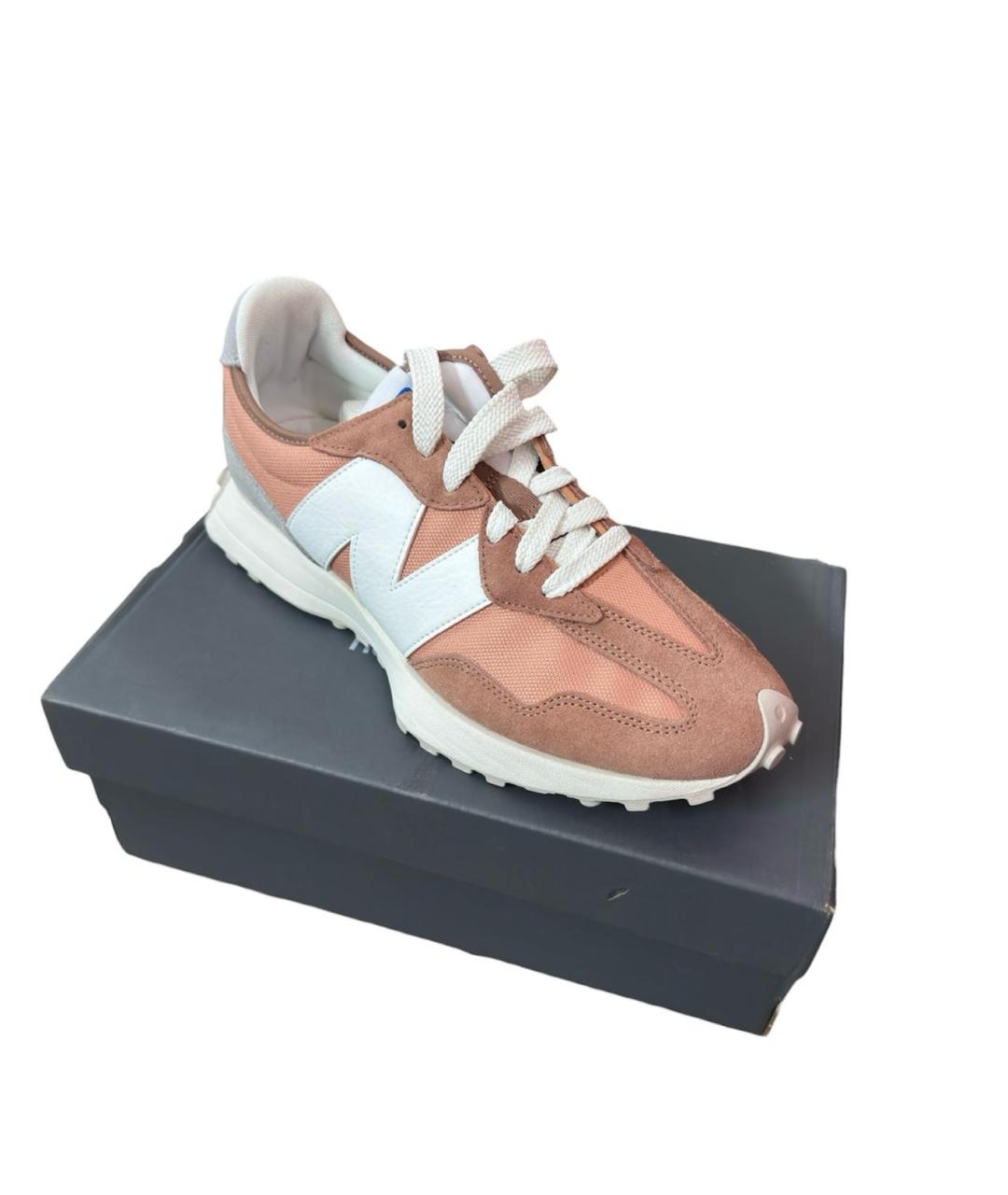 NEW BALANCE Коралловые замшевые низкие кроссовки / кеды, фото 3