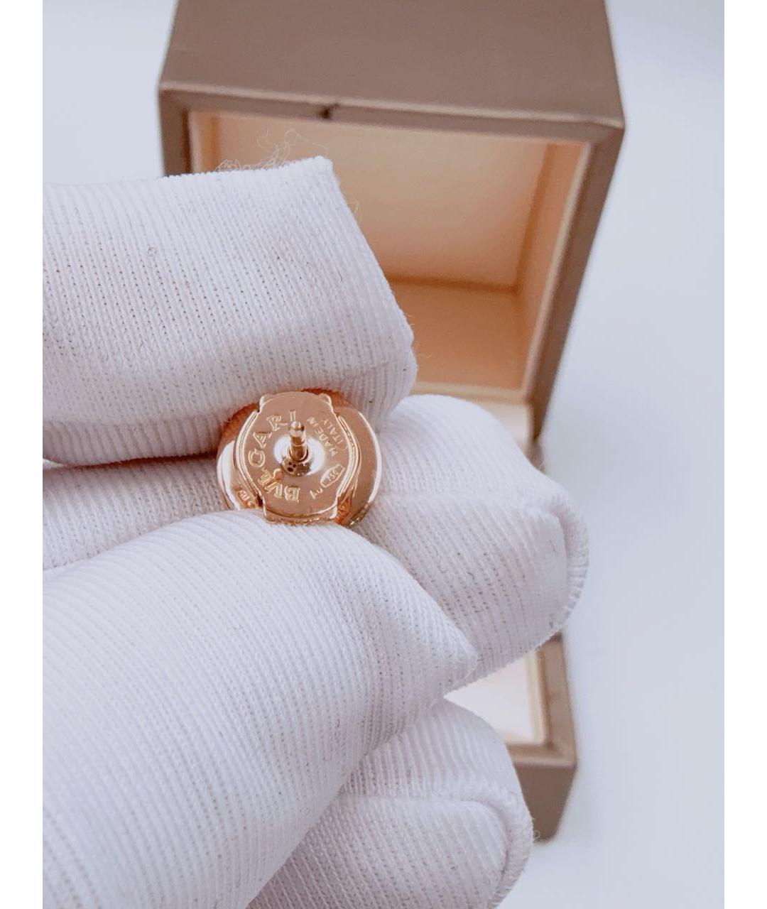 BVLGARI Золотые серьги из розового золота, фото 6