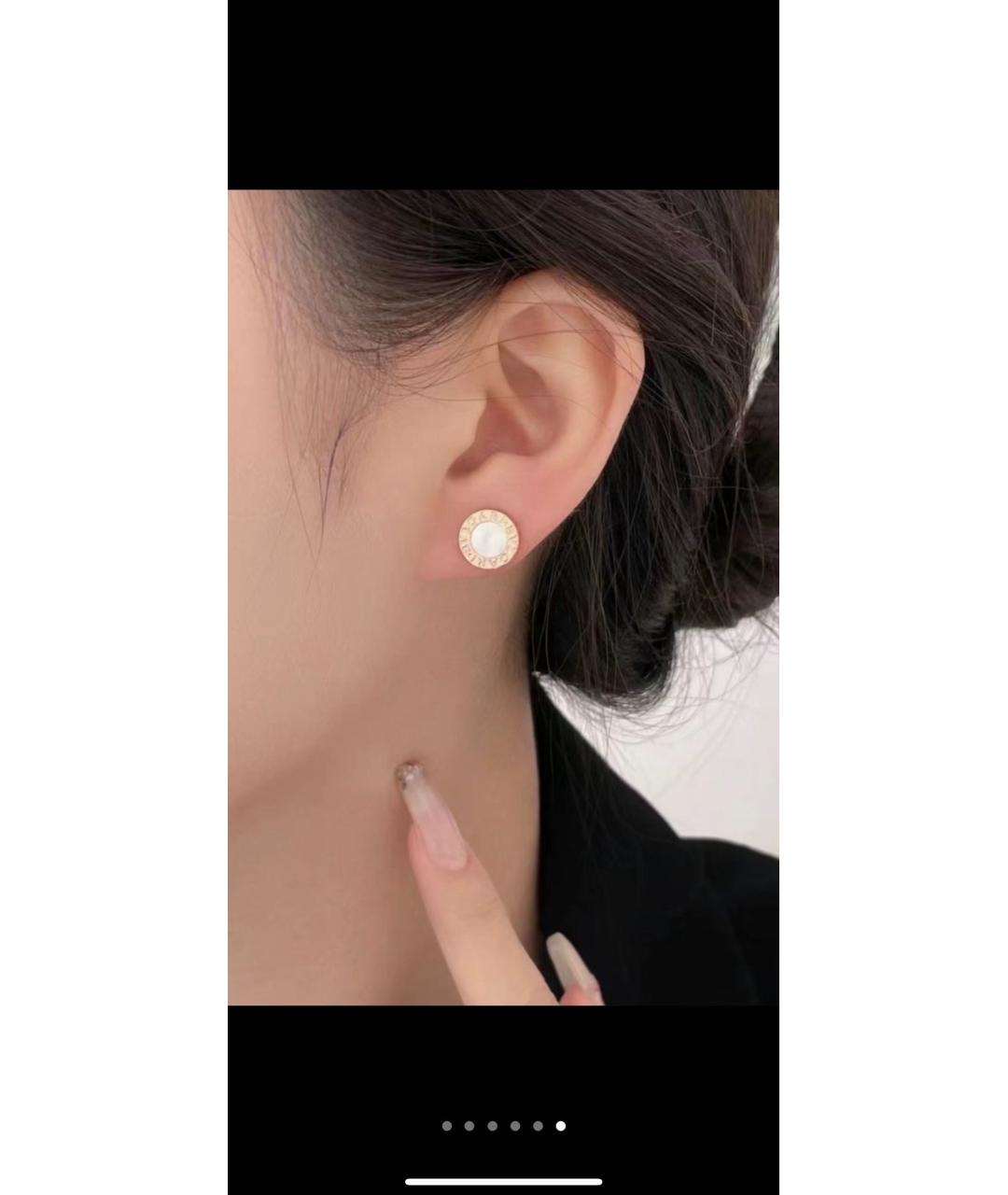 BVLGARI Золотые серьги из розового золота, фото 7