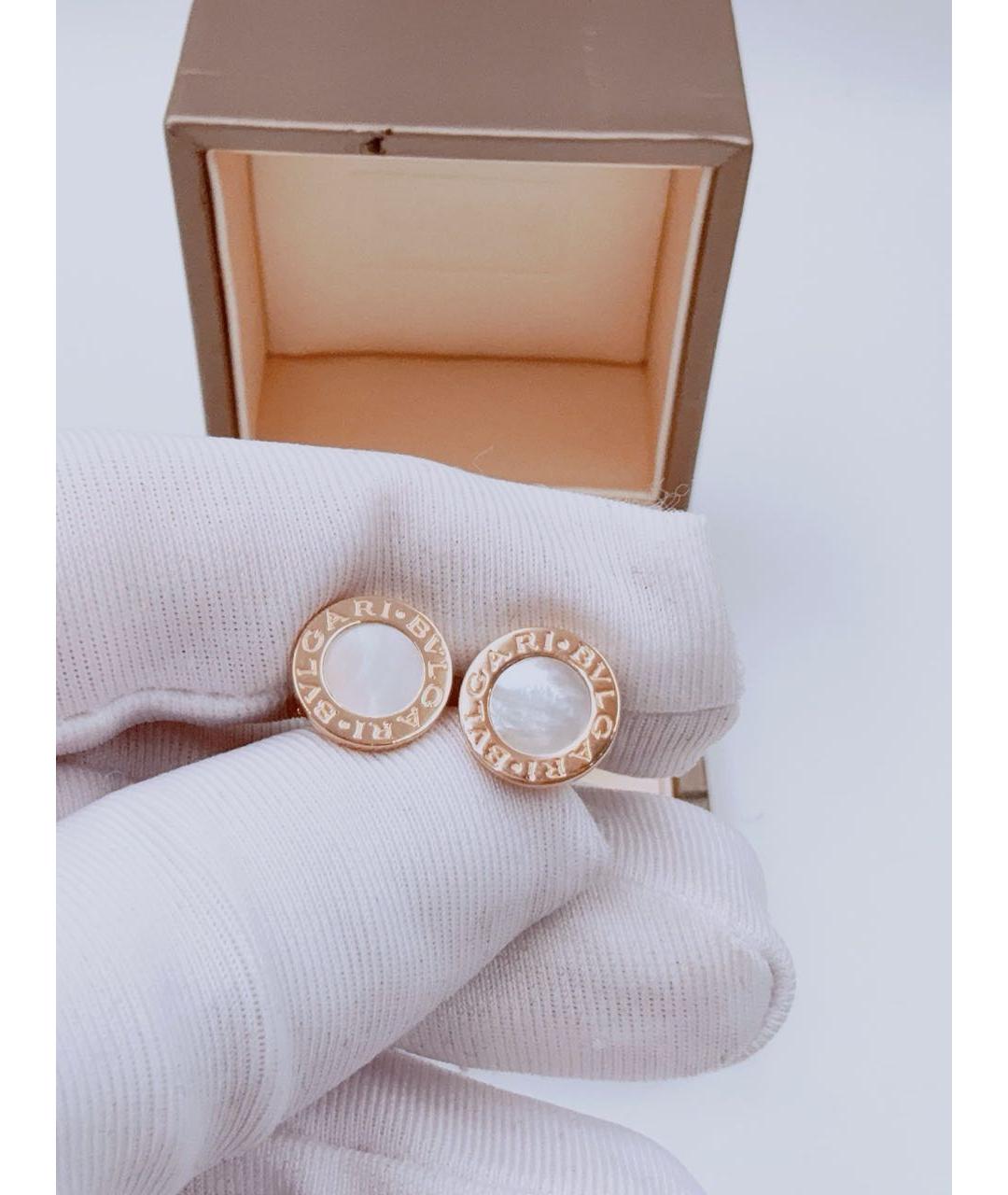 BVLGARI Золотые серьги из розового золота, фото 3