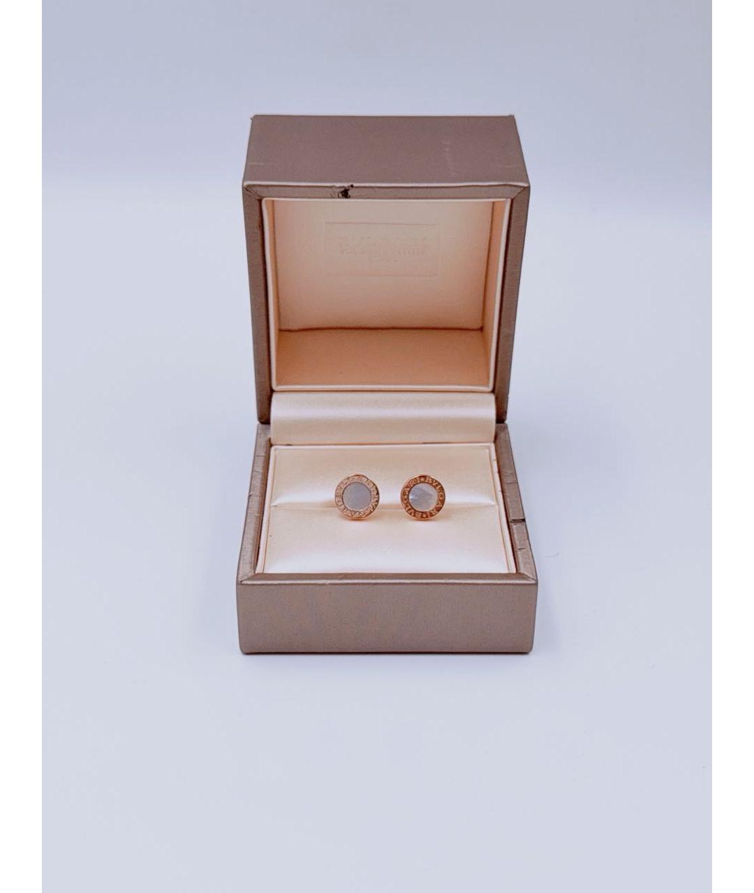 BVLGARI Золотые серьги из розового золота, фото 2