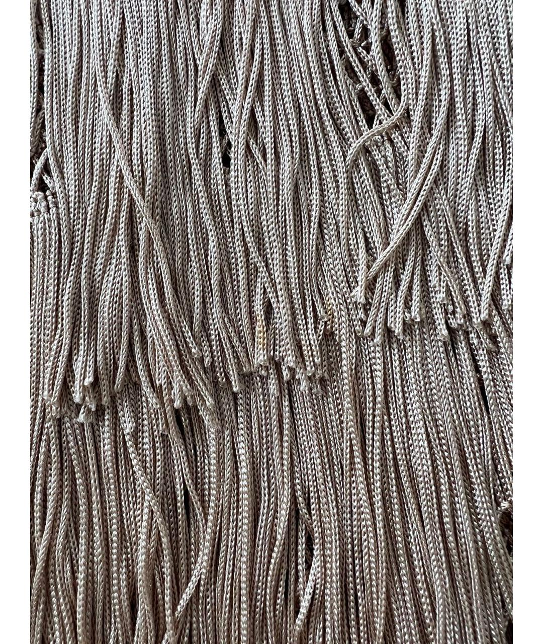 ALBERTA FERRETTI Бежевое повседневное платье, фото 4