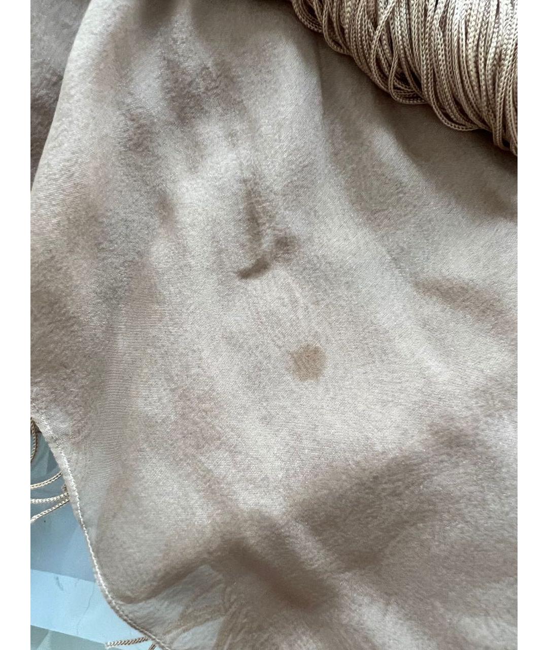 ALBERTA FERRETTI Бежевое повседневное платье, фото 5