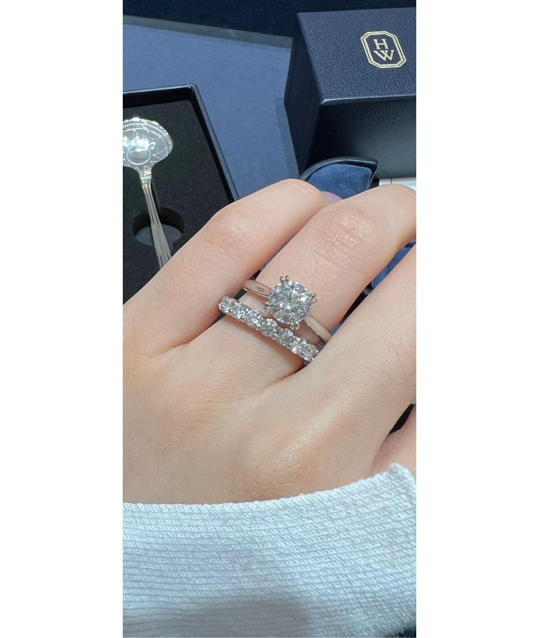 Harry Winston Серебряное кольцо из белого золота, фото 7