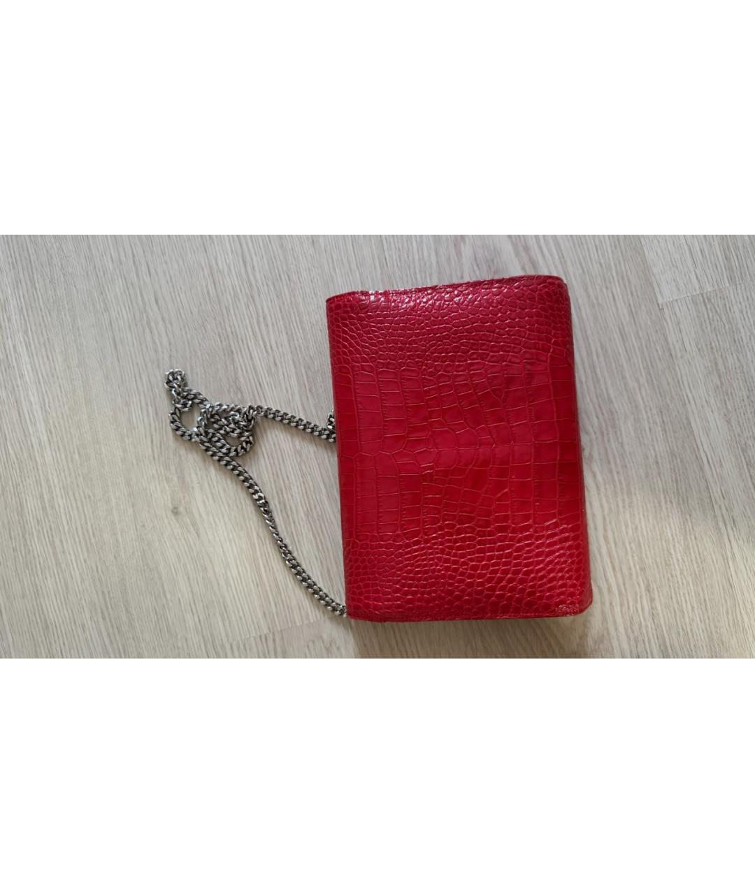 GIUSEPPE ZANOTTI DESIGN Красная кожаная сумка через плечо, фото 3