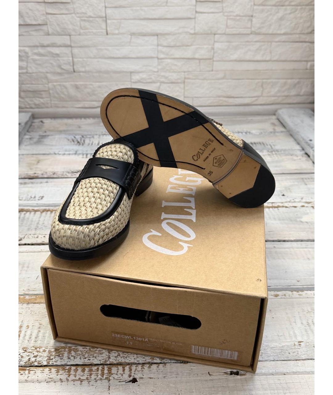 COLLEGE Бежевые лоферы, фото 8