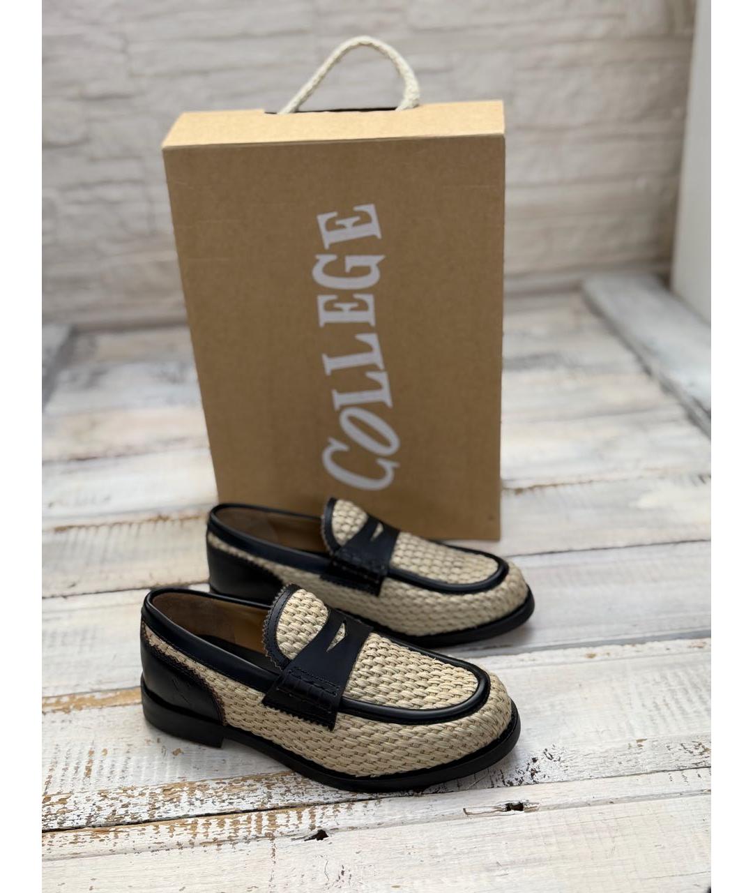 COLLEGE Бежевые лоферы, фото 9