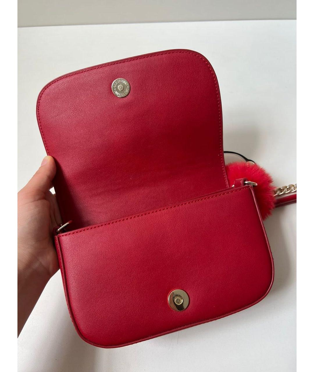 LOVE MOSCHINO Красная сумка через плечо, фото 7