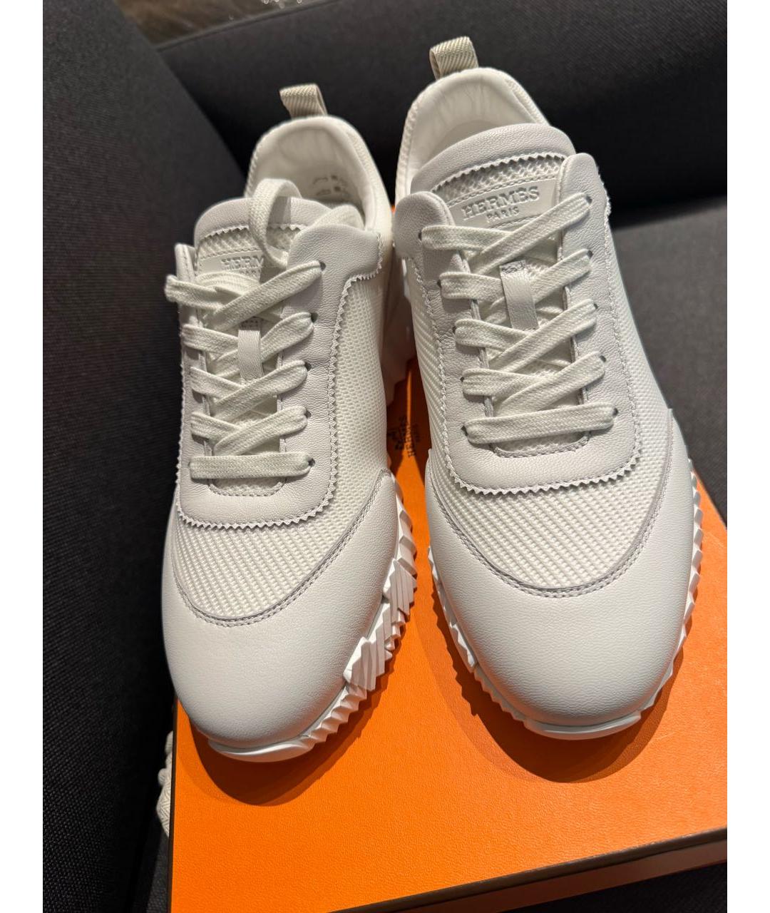 HERMES Белые кроссовки, фото 2