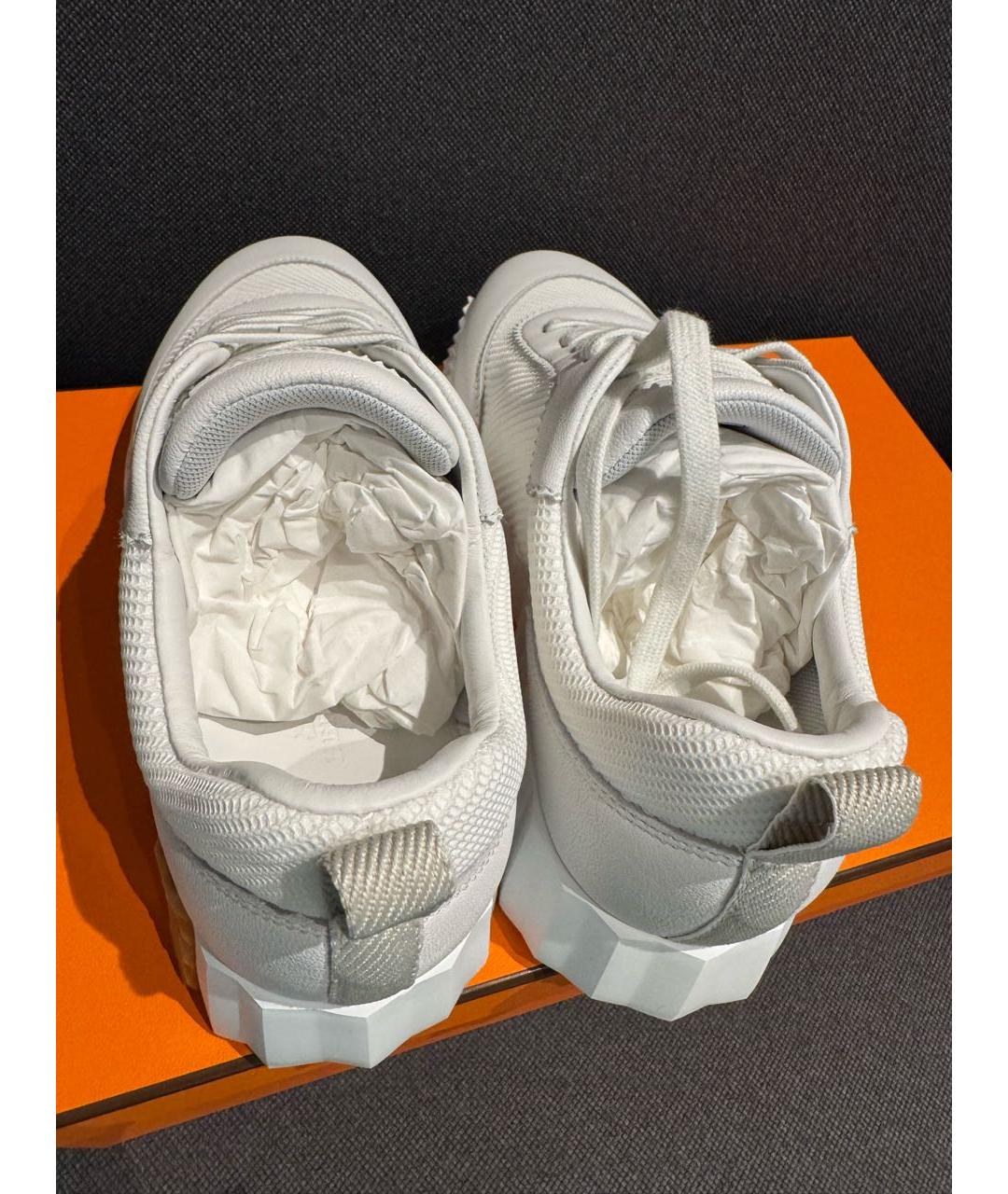 HERMES Белые кроссовки, фото 3