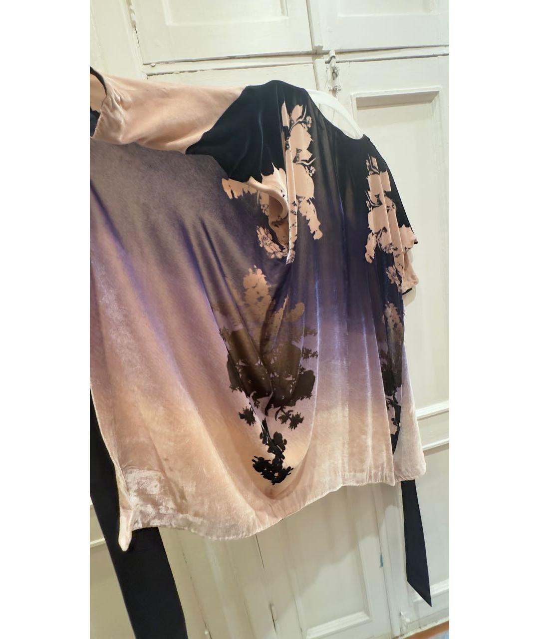 DIANE VON FURSTENBERG Мульти бархатное коктейльное платье, фото 7