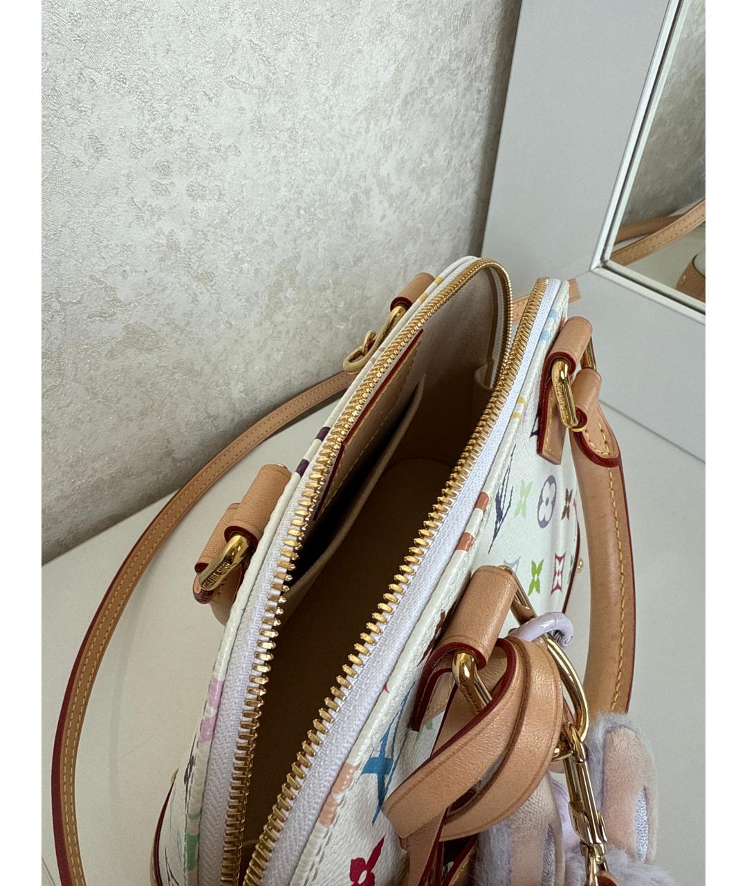 LOUIS VUITTON Белая сумка с короткими ручками, фото 4