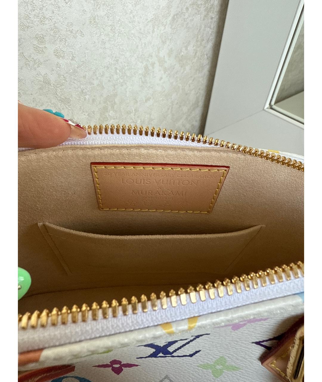 LOUIS VUITTON Белая сумка с короткими ручками, фото 3