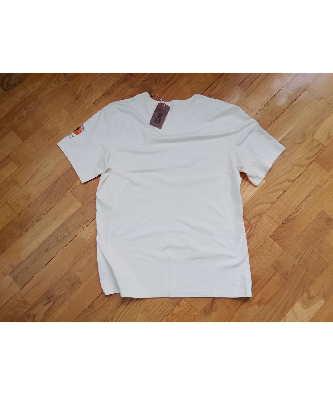 BARBOUR Бежевая хлопковая футболка, фото 2