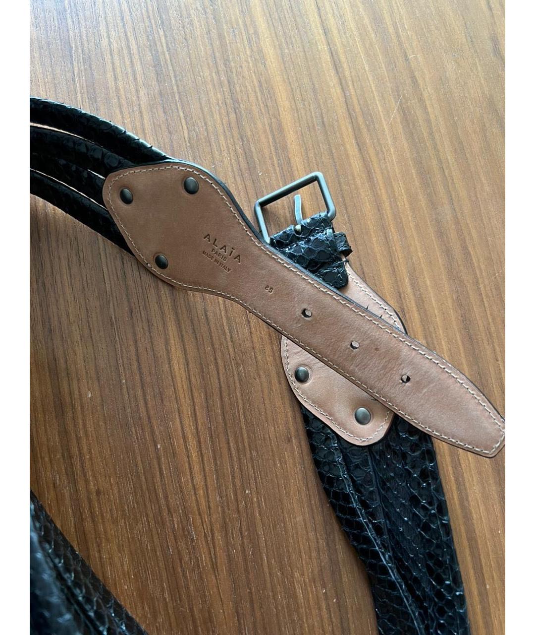 ALAIA Черный ремень, фото 3